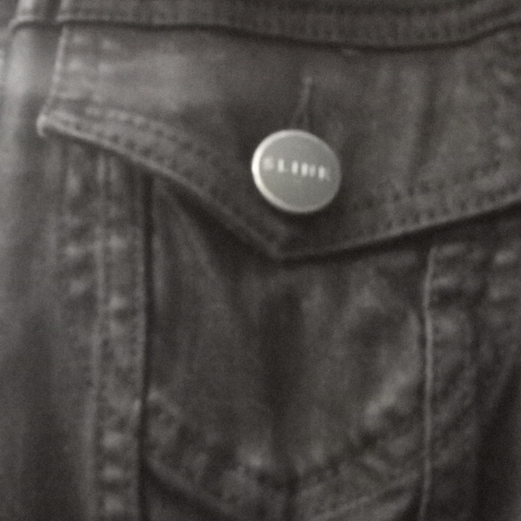 NEW Slink Jeans Black Denim Jean Jack w Removable Leopard Print Fx Fur Collar - Picture 10 of 12